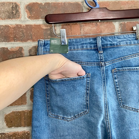 NWT- Wild Fable- Wide Leg, High Rise Jeans- 10 - Picture 12 of 14